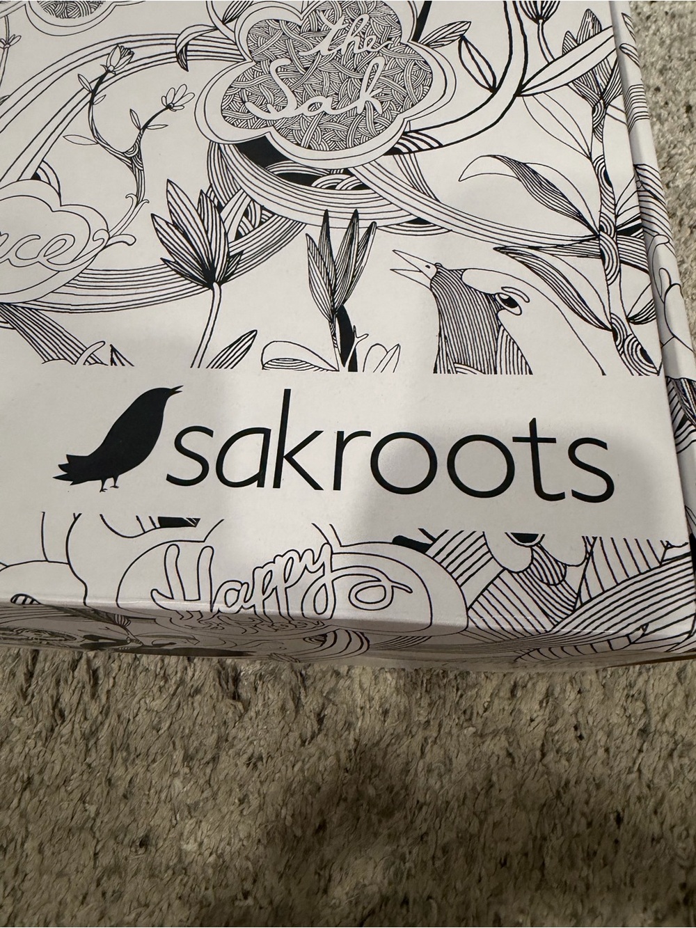 Sakroots Black Floral Rain Boots with Purple Red Teal Accents - Picture 6 of 6